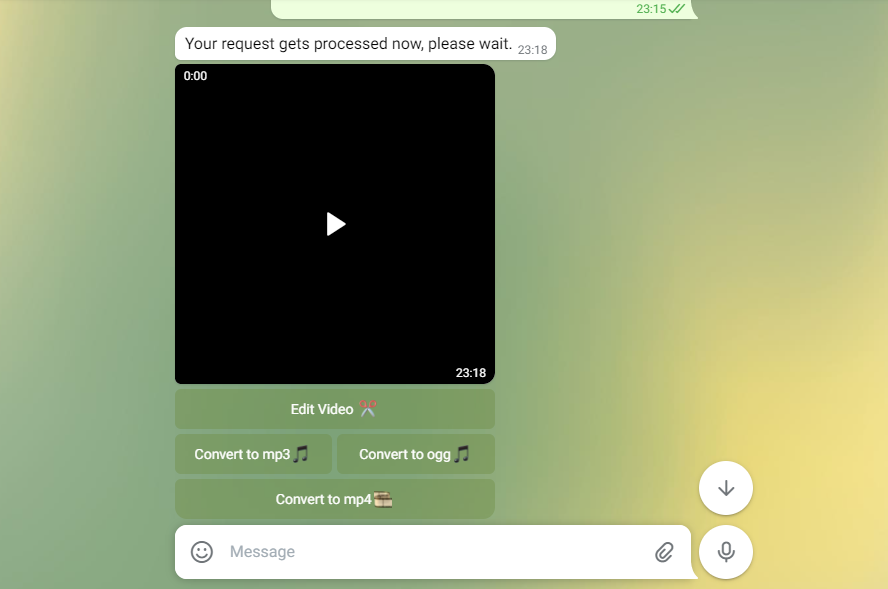  مشاهده مستقیم ویدیو در تلگرام 